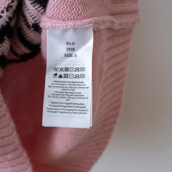 NWT Ganni Printed Sweater Vest in Pink | Size Small - Picture 8 of 11